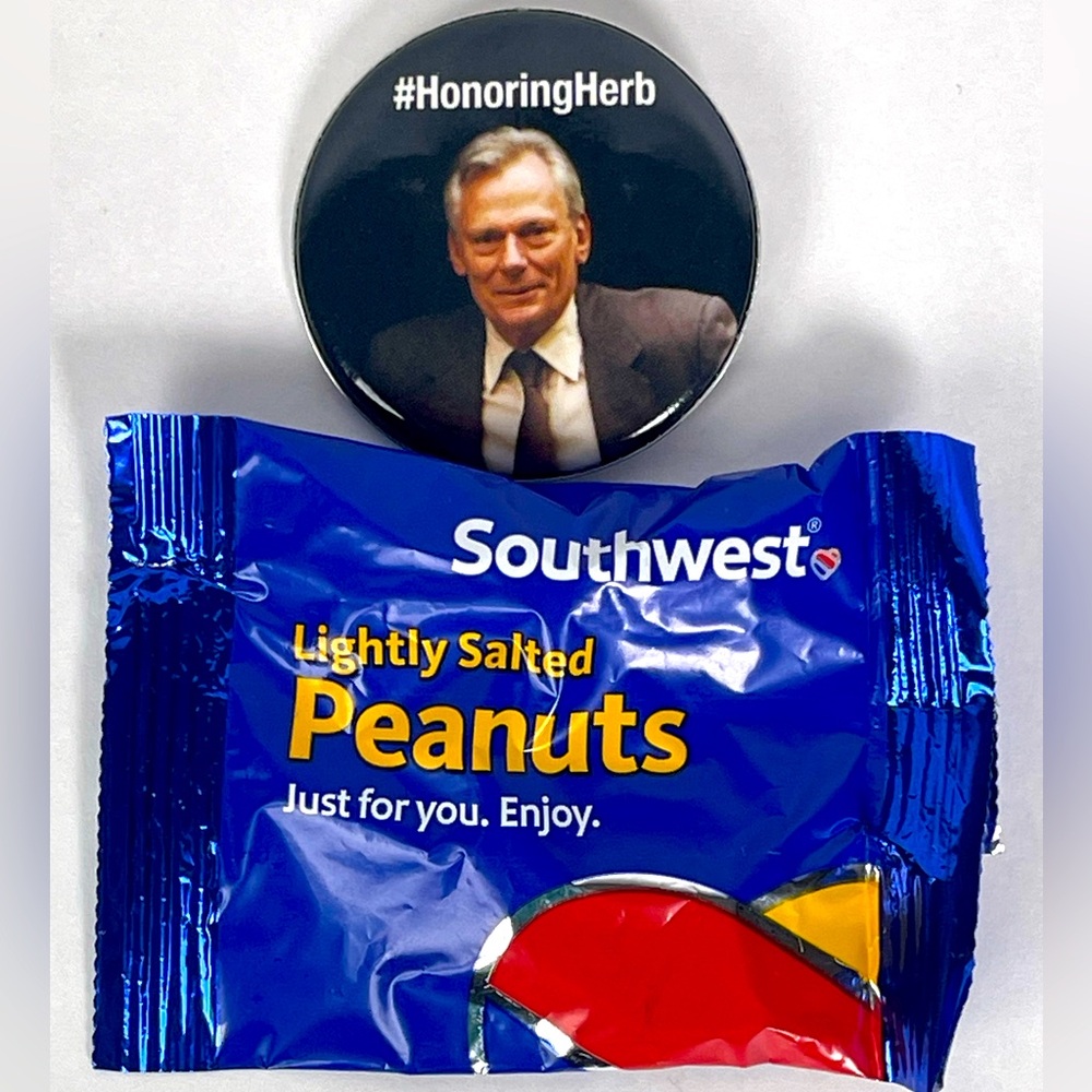 #HonoringHerb Pin & Vintage Southwest Airlines Peanuts-Memorabilia